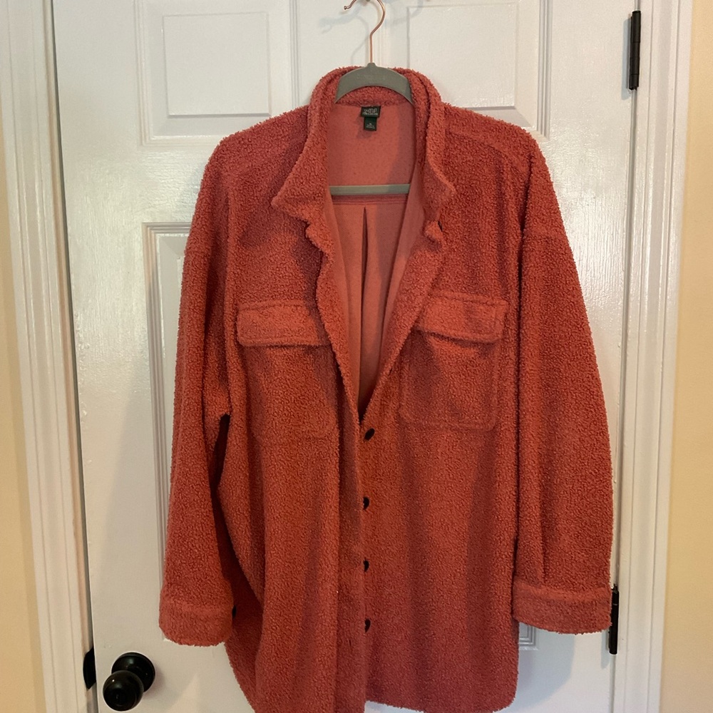 Wild Fable Textured Coral Jacket